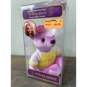 Vintage Britney Spears Limited Edition Beanie Bear Plush Toy Sealed in Box